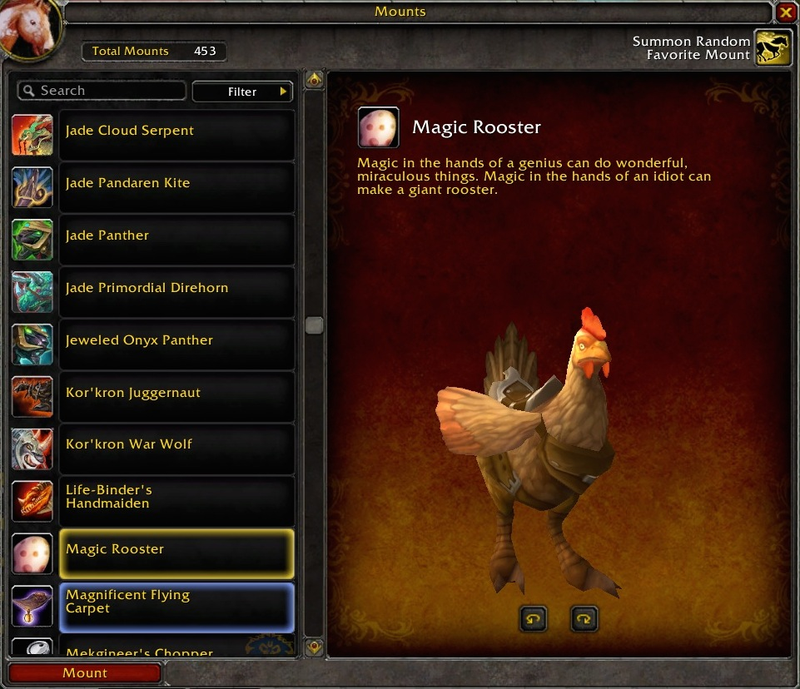 Illustration for article titled Blizzard Adds Silly Mount Descriptions In Warlords of Draenor Beta